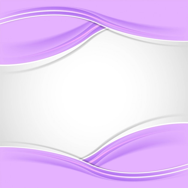 Premium Vector | Smooth purple wavy background design