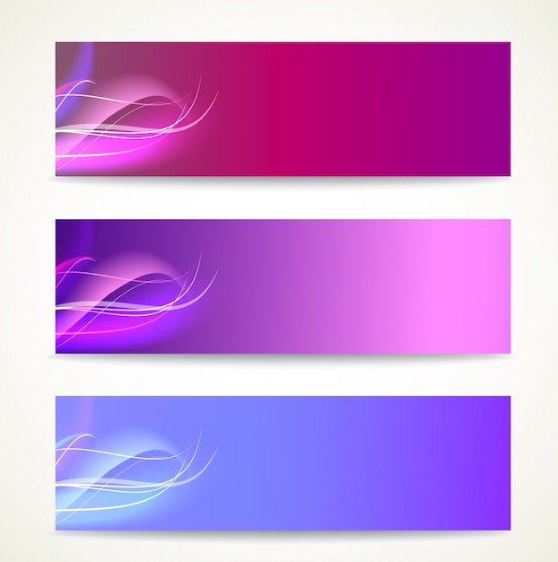 Free Vector | Smooth waves banners