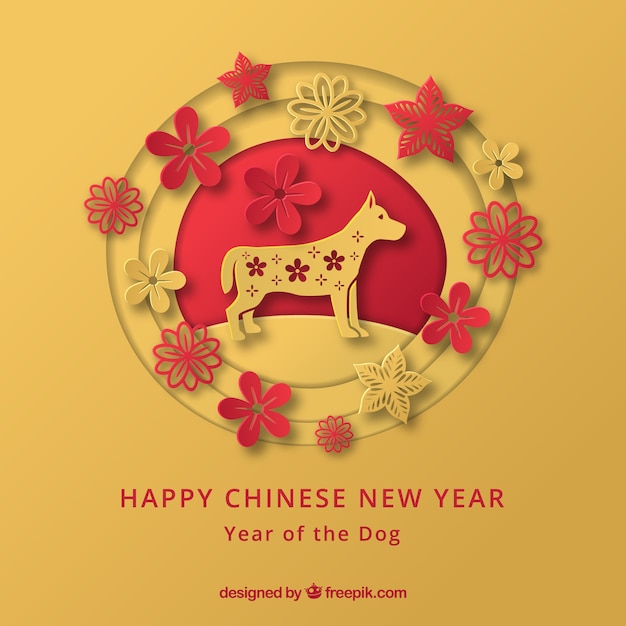 Smooth yellow chinese new year
background