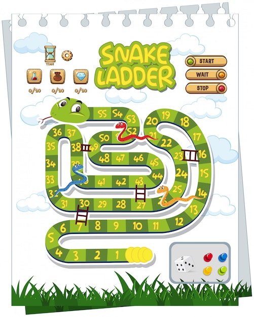 Snake Game Board Template