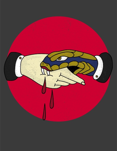 Premium Vector | Snake trust no one tattoo