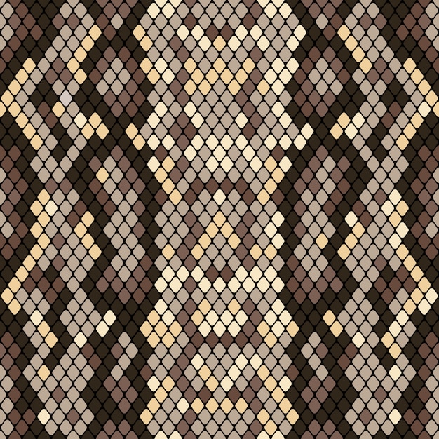 Premium Vector Snakeskin seamless pattern