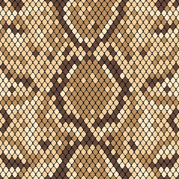 Premium Vector Snakeskin seamless pattern