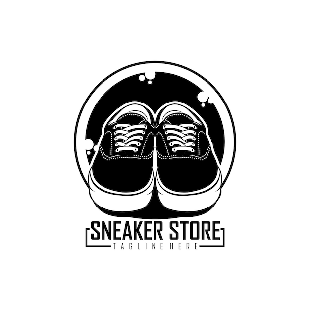 Premium Vector | Sneaker store logo template
