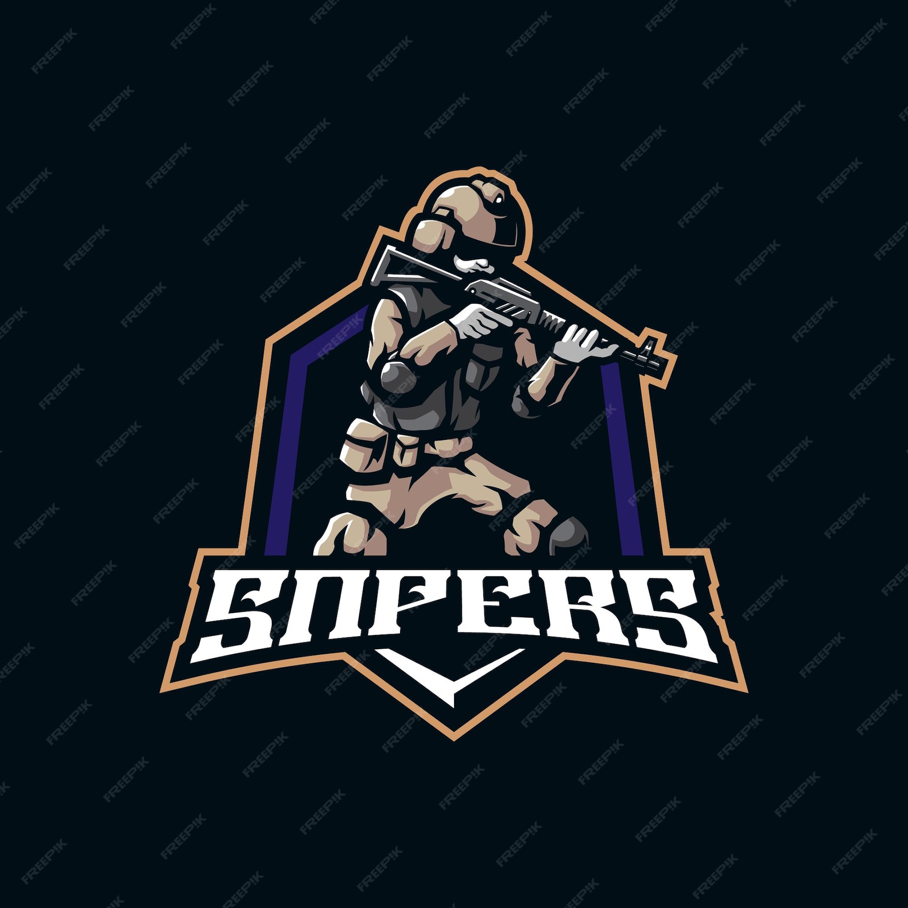 Premium Vector | Sniper mascot logo design vector with modern ...