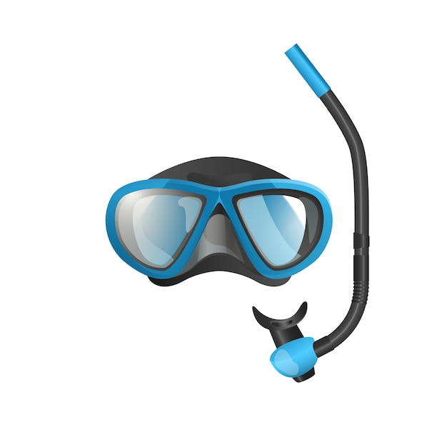 Snorkel mask flat icon Vector | Free Download