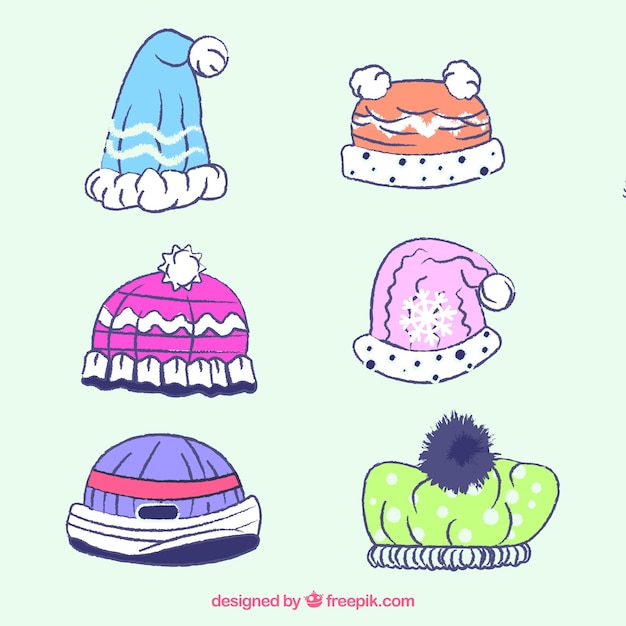 Download Snow cap collection | Free Vector