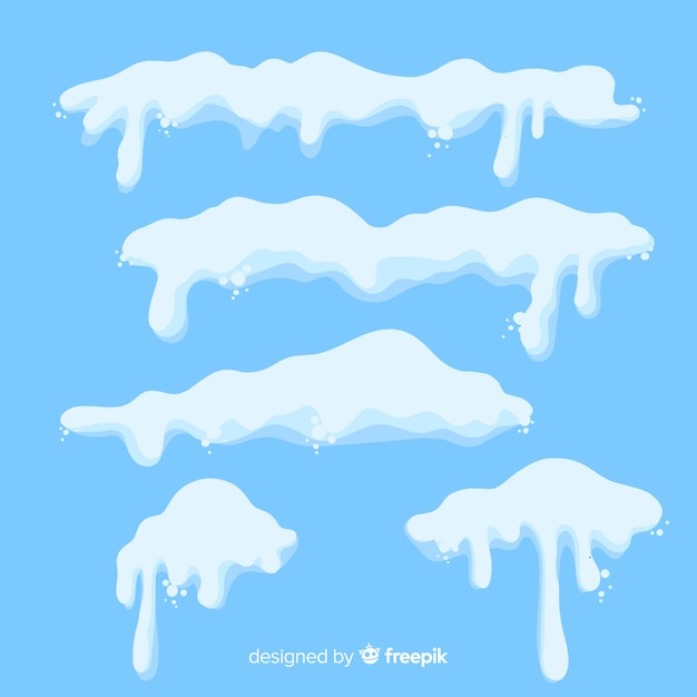 Download Snow cap collection Vector | Free Download