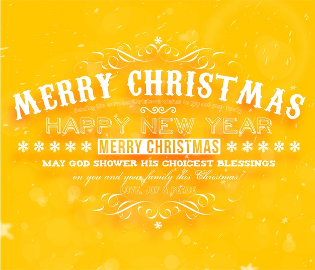 Premium Vector | Snow card merry christmas decoration postcard