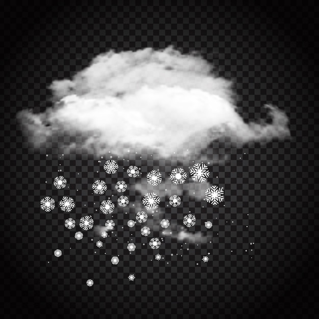 Download Free Vector | Snow cloud