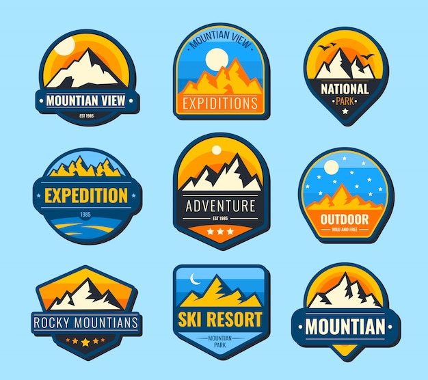 Download Free Snow Mountains Flat Labels Set Free Vector Use our free logo maker to create a logo and build your brand. Put your logo on business cards, promotional products, or your website for brand visibility.