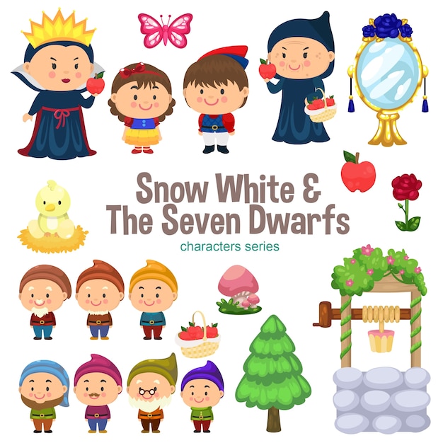 Free Free 217 Snow White And Seven Dwarfs Svg SVG PNG EPS DXF File