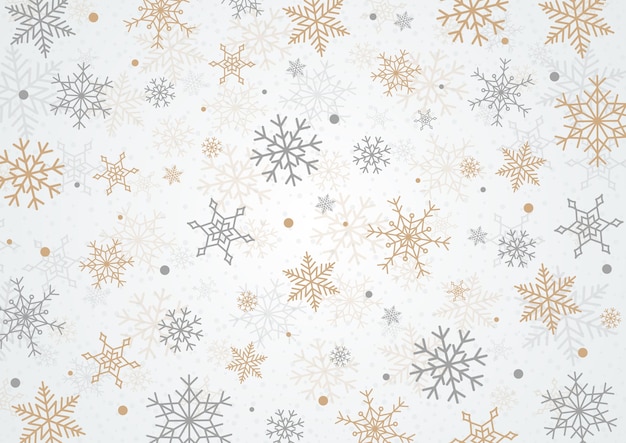 Snowflake christmas background Vector | Premium Download