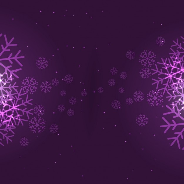 Snowflakes background in purple
