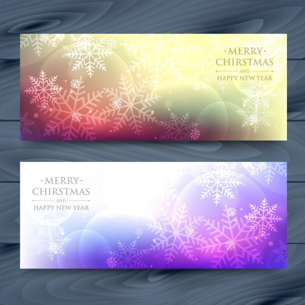 Snowflakes banners