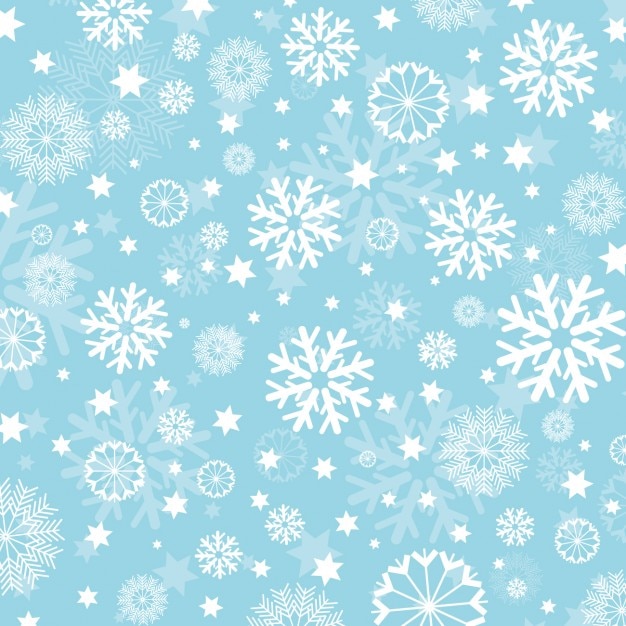 Snowflakes on light blue background Vector | Free Download