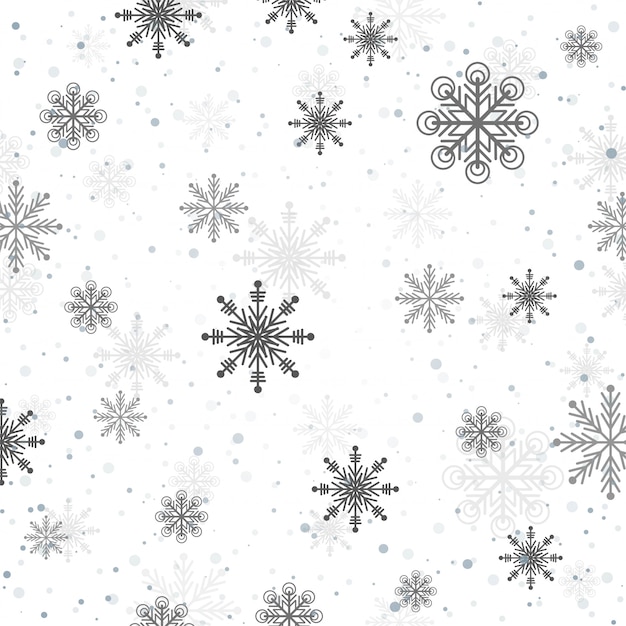 Free Vector | Snowflakes white background decorative