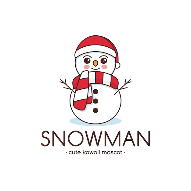 Download Free Snowman Cute Kawaii Logo Template Premium Vector Use our free logo maker to create a logo and build your brand. Put your logo on business cards, promotional products, or your website for brand visibility.