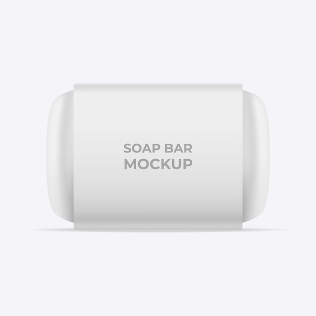 Download Premium Vector Soap Bar Mockup Blank White Paper Sleeve Packaging