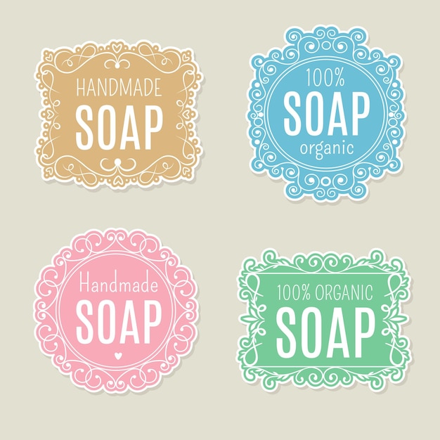 Free Vector | Soap Logo Template Pack