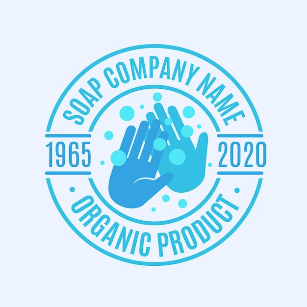 Free Vector | Soap Logo Template With Hands