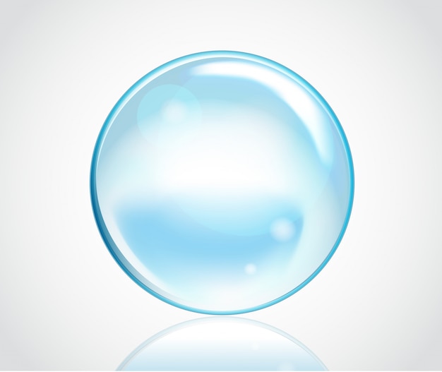 Premium Vector | Soap water bubbles