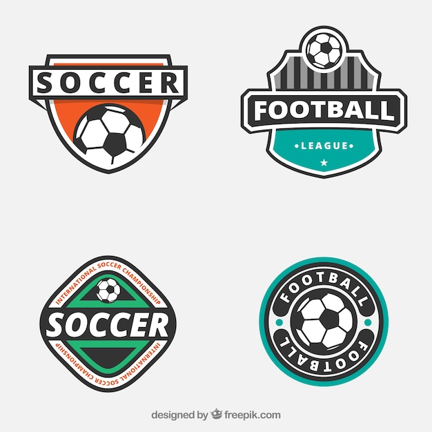 Free Vector | Soccer badges