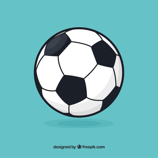 Download Soccer ball background in flat style Vector | Free Download