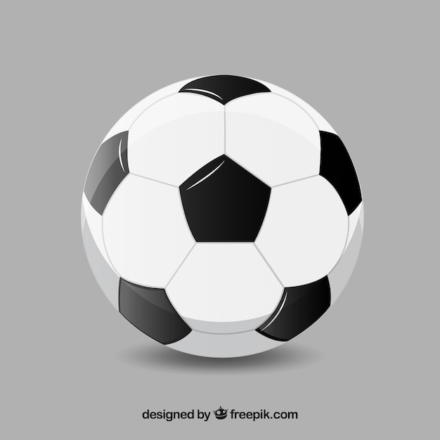 Soccer ball background in realistic
style