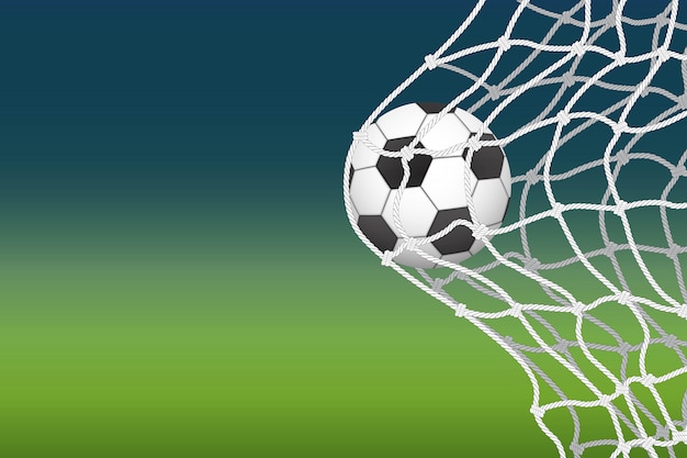 premium-vector-the-soccer-ball-enters-the-goal-illustration