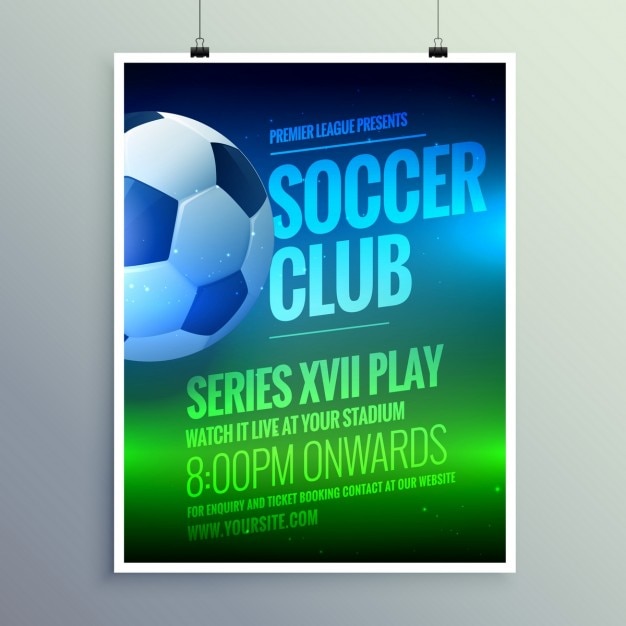 Soccer club brochure