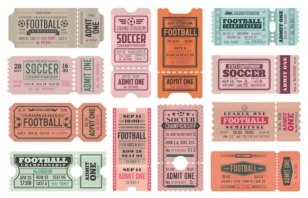Blank Football Ticket Template from image.freepik.com