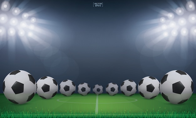 Soccer football background. | Premium Vector