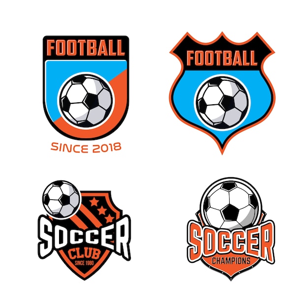 Premium Vector | Soccer football champions logo badges