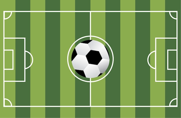 Soccer or football filed | Premium Vector
