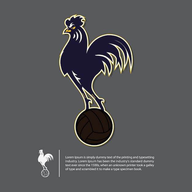 Download Free Soccer Or Football Logo Design In Rooster Concept Premium Vector Use our free logo maker to create a logo and build your brand. Put your logo on business cards, promotional products, or your website for brand visibility.