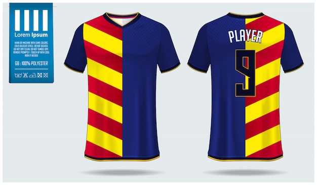 Soccer jersey or football kit mockup template design | Premium Vector
