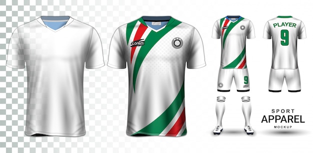 Download Soccer jersey and football kit presentation mockup ...