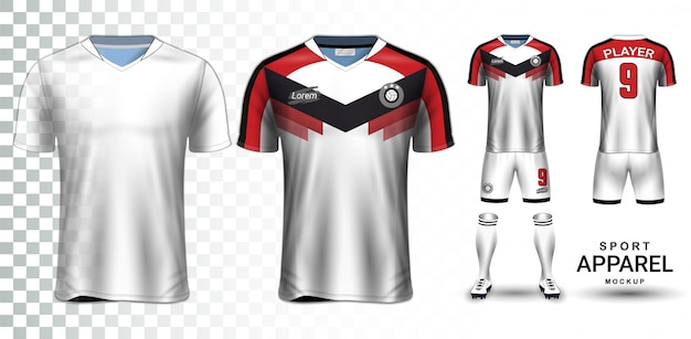 Download Soccer jersey and football kit presentation mockup ...