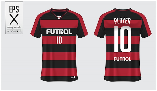 Soccer jersey or football kit template design Premium Vector