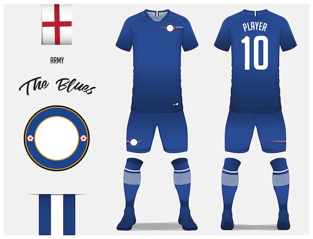 Download Soccer jersey or football kit template | Premium Vector