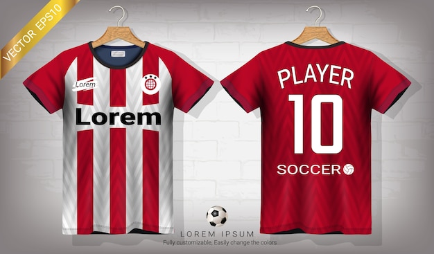 Download Premium Vector | Soccer jersey and t-shirt sport mockup ...