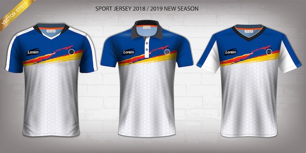 Premium Vector | Soccer jersey and t-shirt sport mockup ...