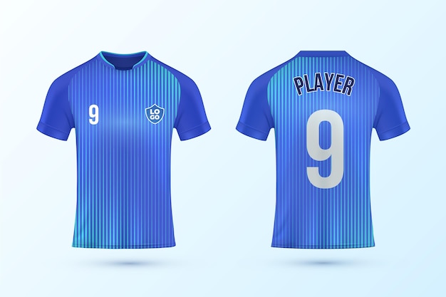 Download Soccer jersey template set | Free Vector