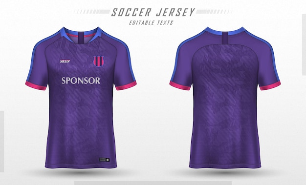 Soccer jersey template sport t shirt design Free Vector