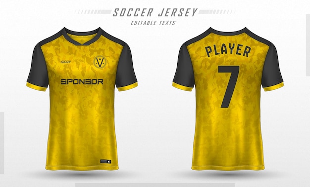 Download Free Vector | Soccer jersey template sport t shirt design