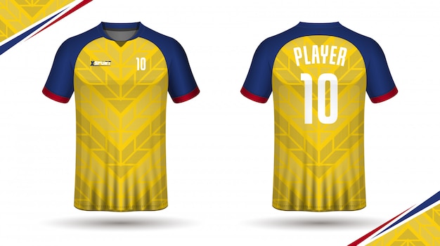 Download Soccer jersey template-sport t-shirt design Vector ...