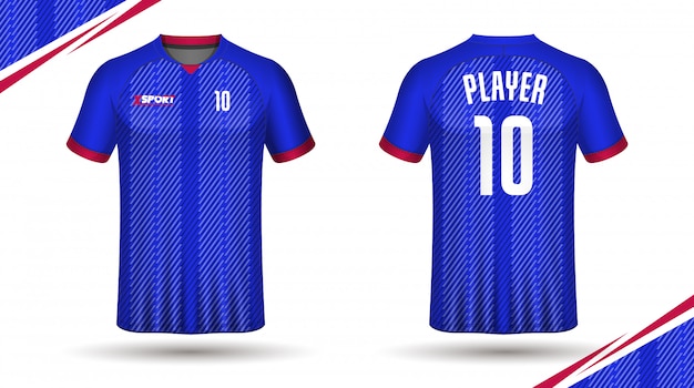 Download Soccer jersey template sport t shirt design Vector ...