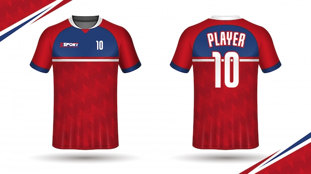 Download Soccer jersey template sport t shirt design Vector ...