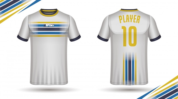Download Soccer jersey template sport t shirt design Vector | Premium Download